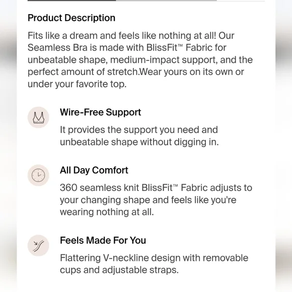 Knix Good To Go Seamless Bra Warm Sand NWT M++ - Picture 2 of 6